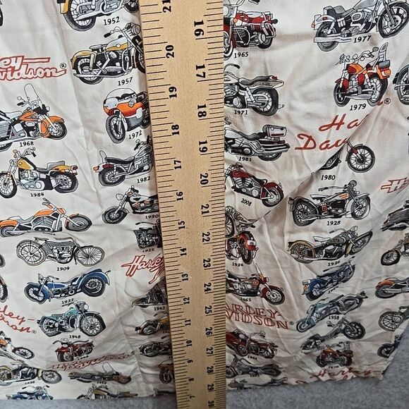 Harley Davidson Shirt Button Down Geometric Pattern Era Medium - Picture 10 of 11